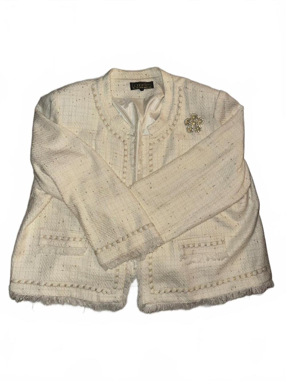 Vintage Boutique Donna Vinci Studded Jewel Blazer Plus Size Women's 26
